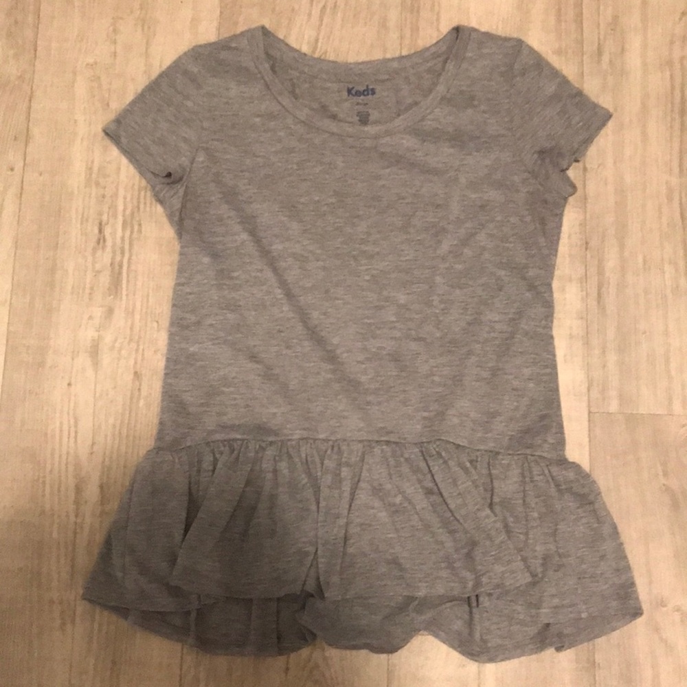 Keds Gray Peplum T-Shirt